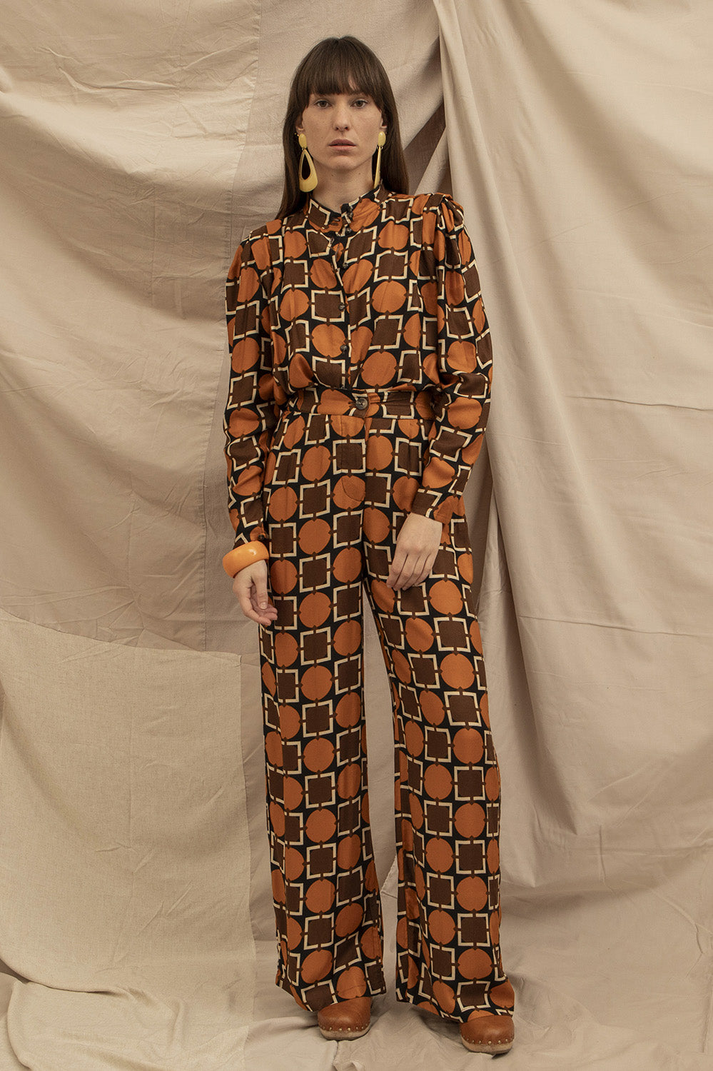 chemise Livia à motif fabriqué en France