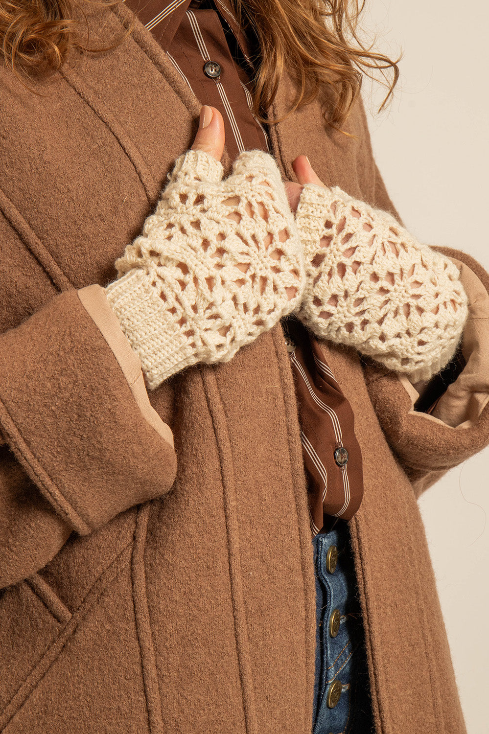 MANTEAU LAINE CLAUDIA - Camel