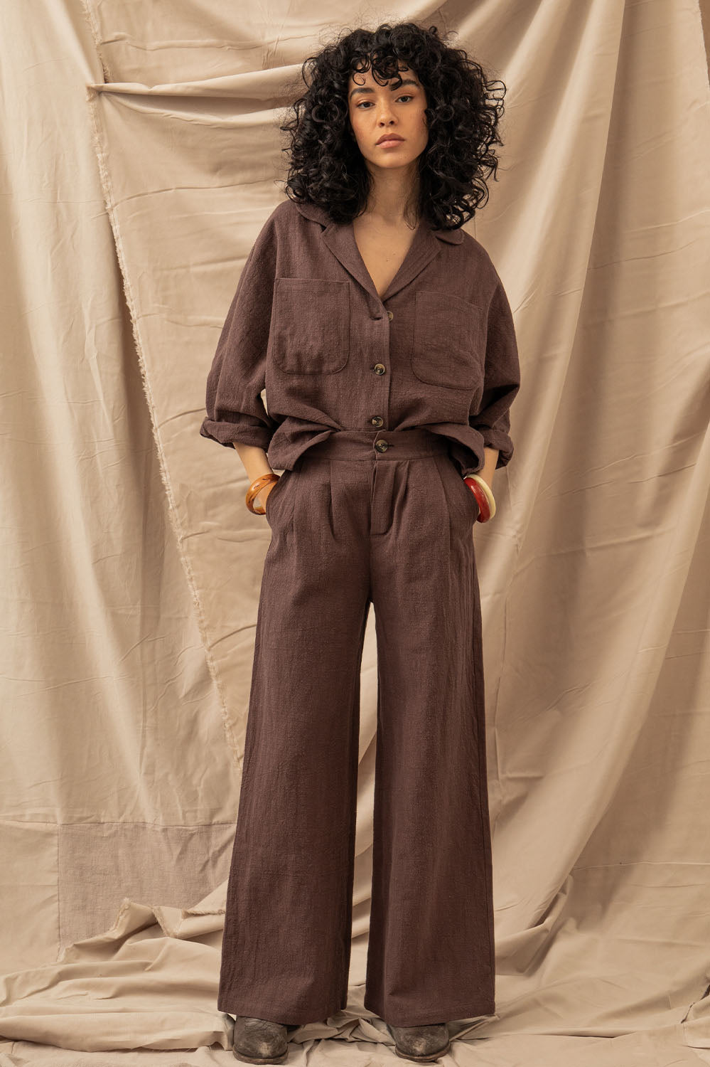 la treille maison ensoleillée ensemble lin