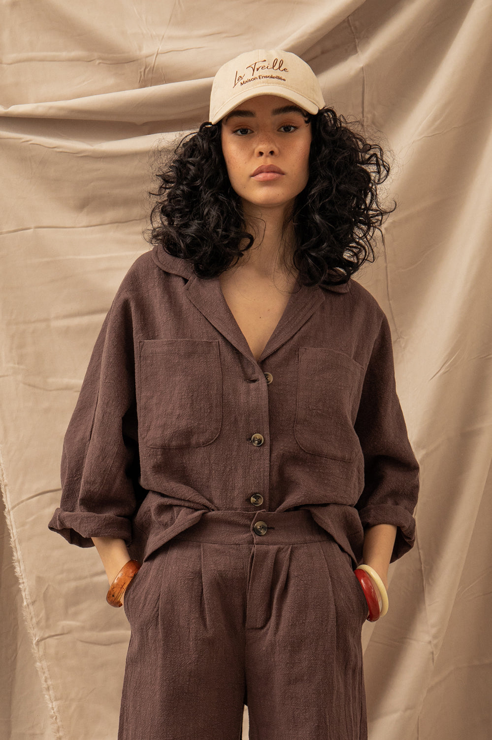 chemise marron la treille