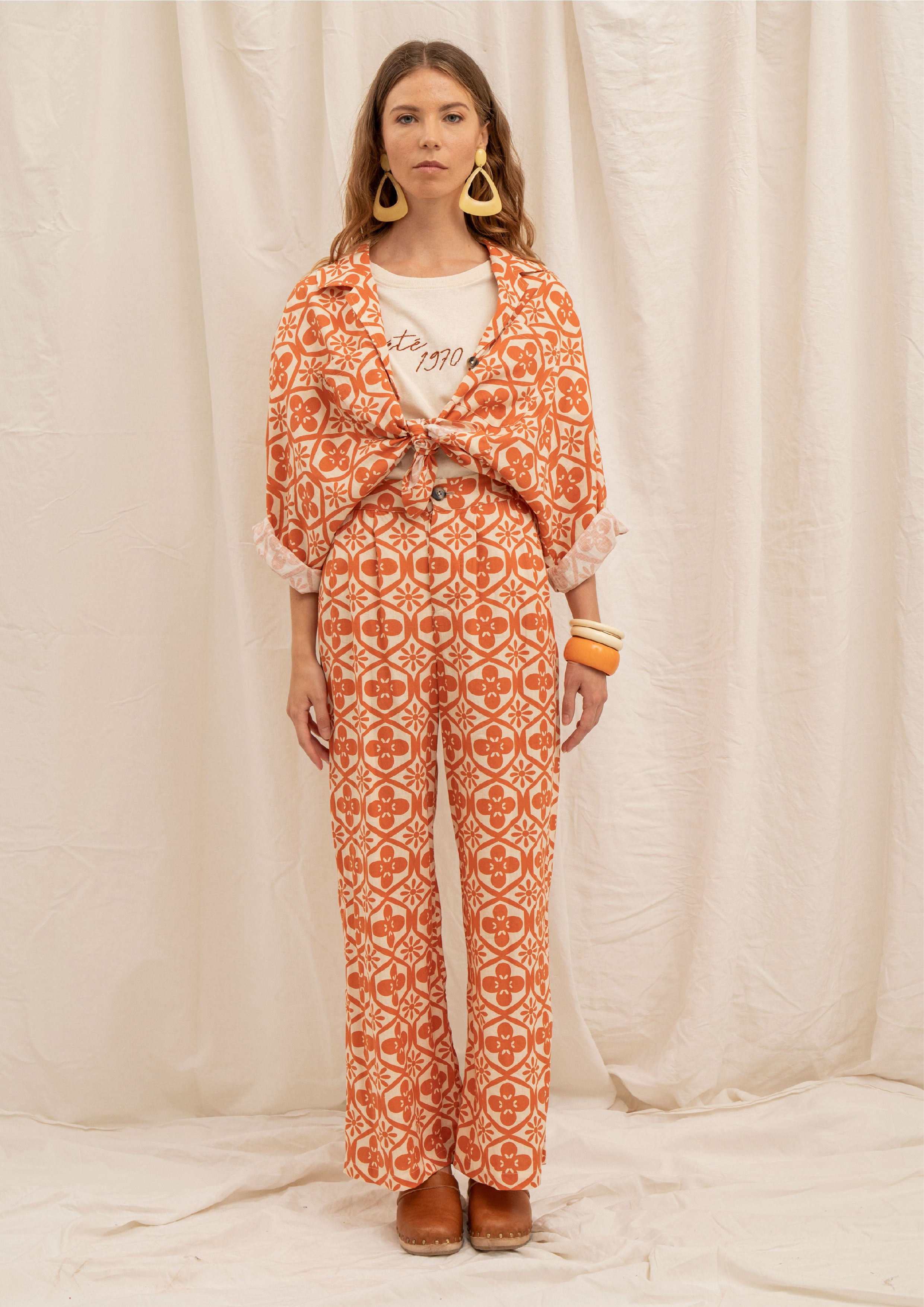 la treille maison ensoleillee pantalon alba motif spritz