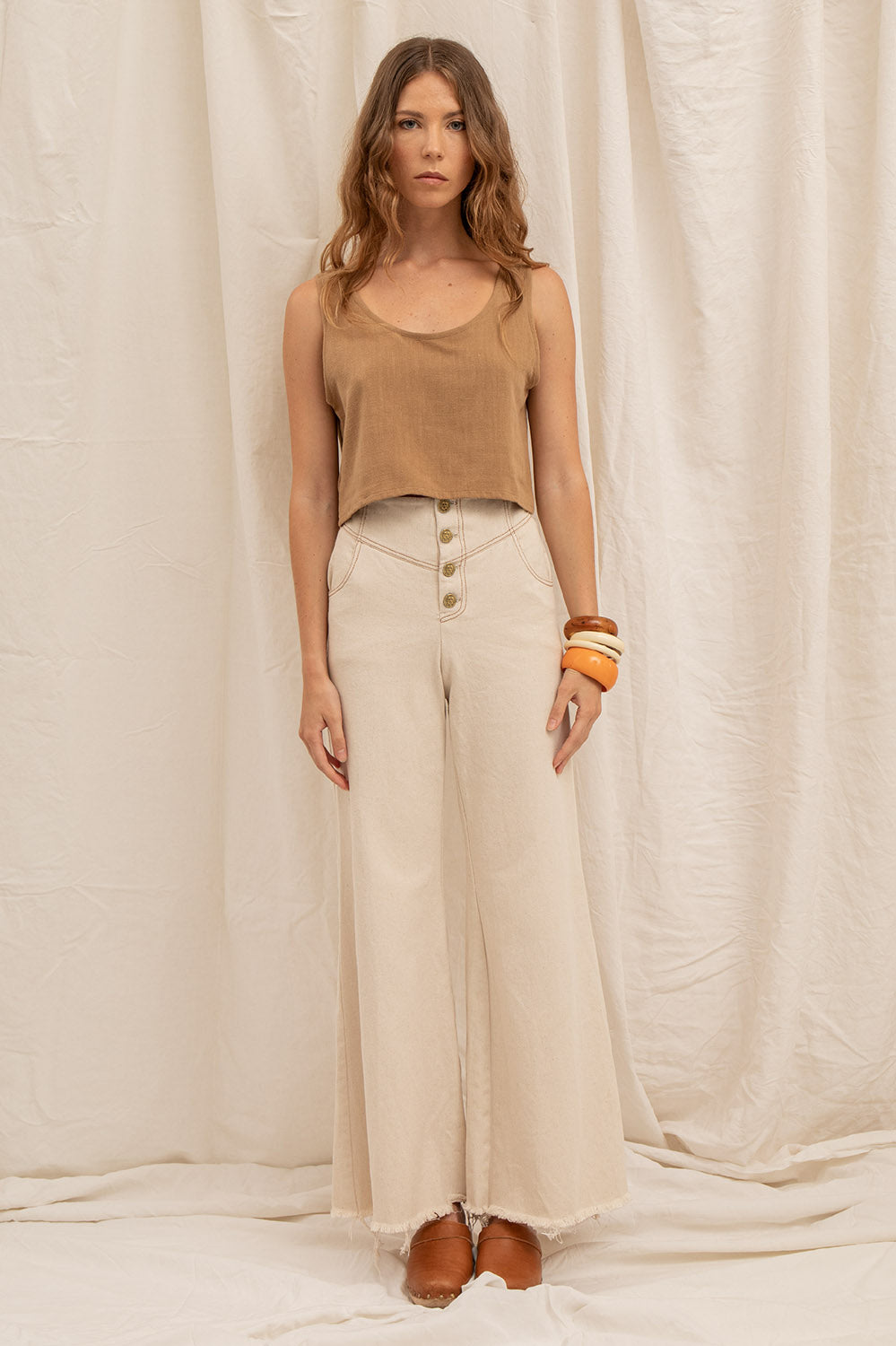 PANTALON MARIA - DENIM ÉCRU