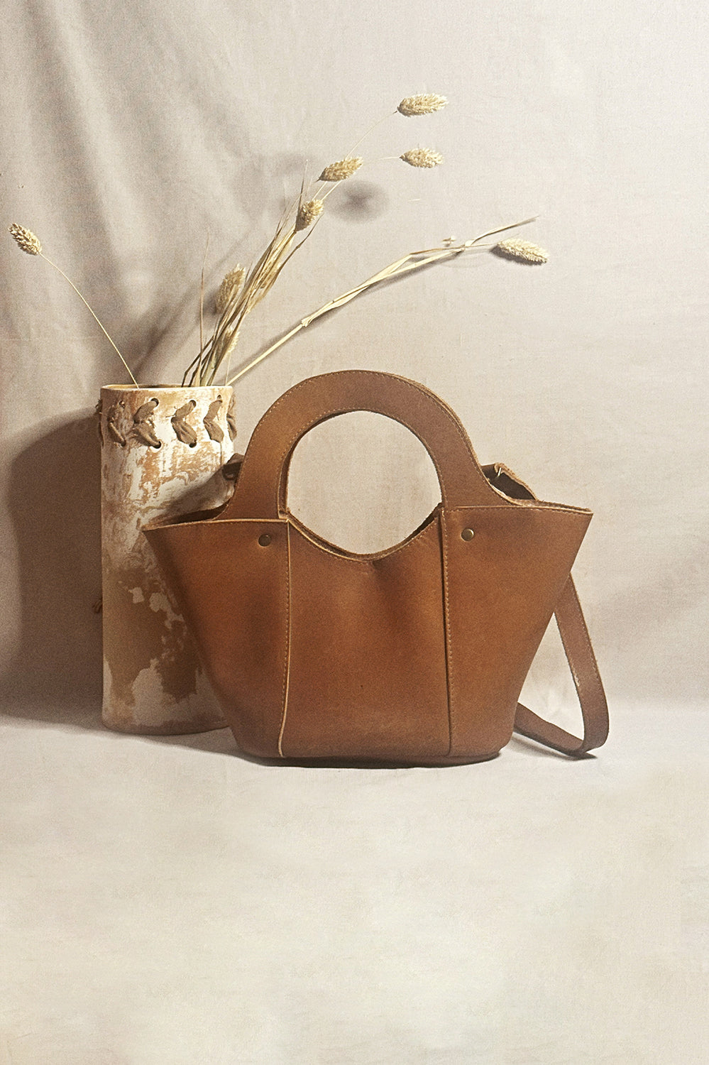 Panier en cuir signature - Mini