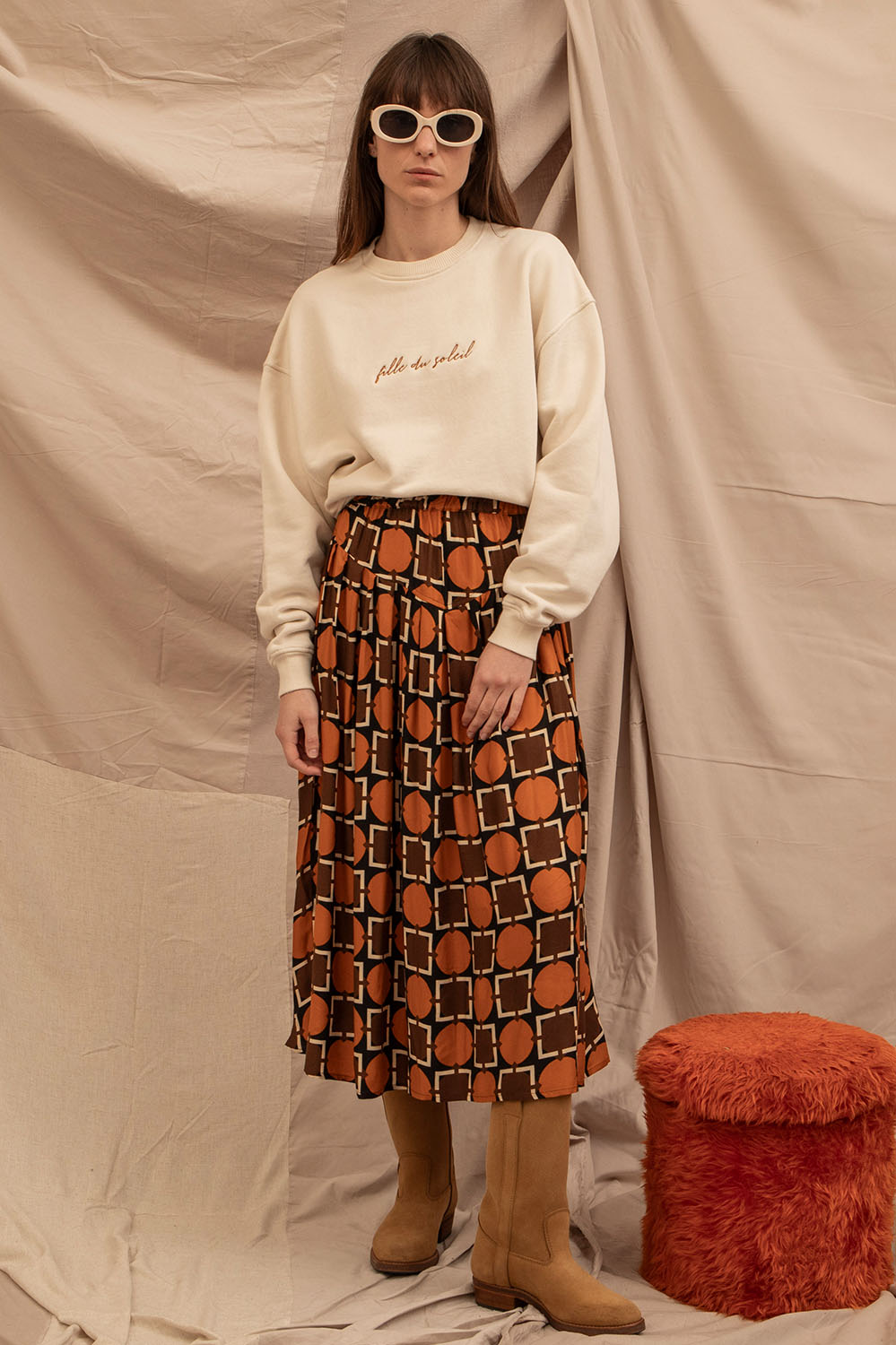 LA TREILLE MAISON ENSOLEILLEE SWEAT FILLE DU SOLEIL