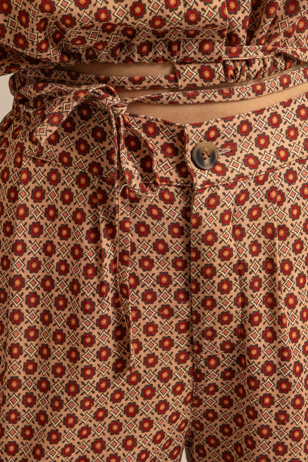 PANTALON ALBA - MOTIF TOMETTE