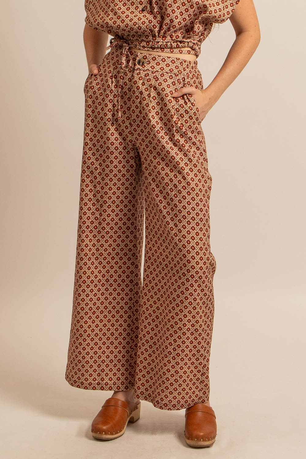 PANTALON ALBA - MOTIF TOMETTE
