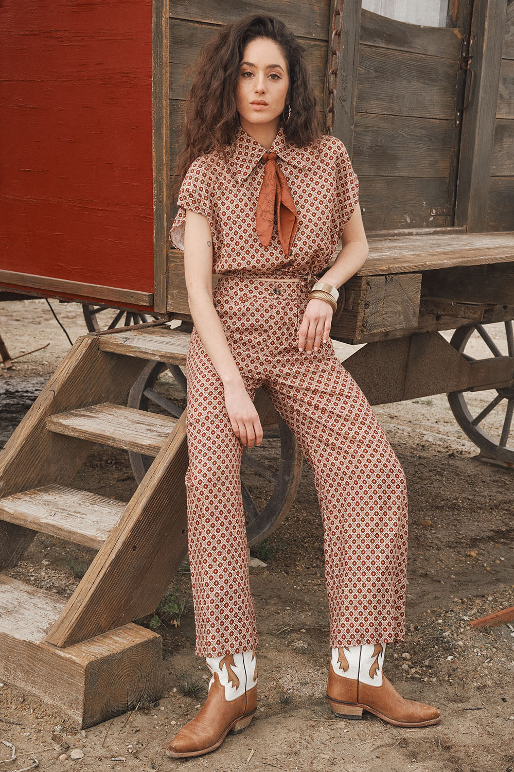 CHEMISIER CAMILA - MOTIF TOMETTE