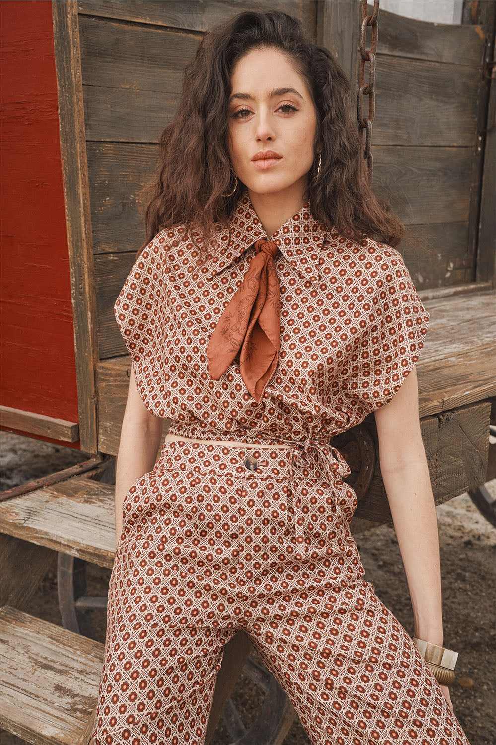 CHEMISIER CAMILA - MOTIF TOMETTE