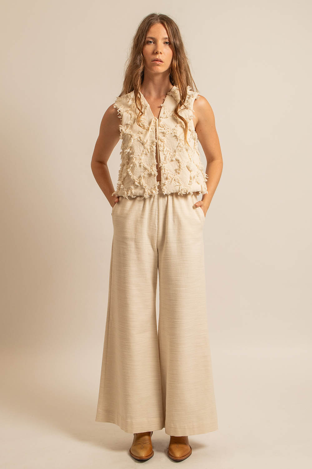 GILET JANIS - NATUREL