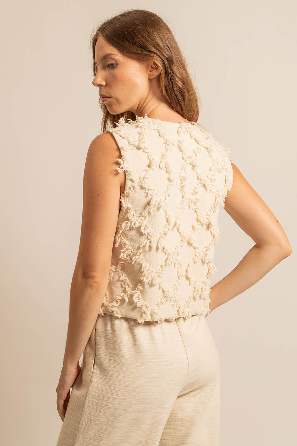 GILET JANIS - NATUREL
