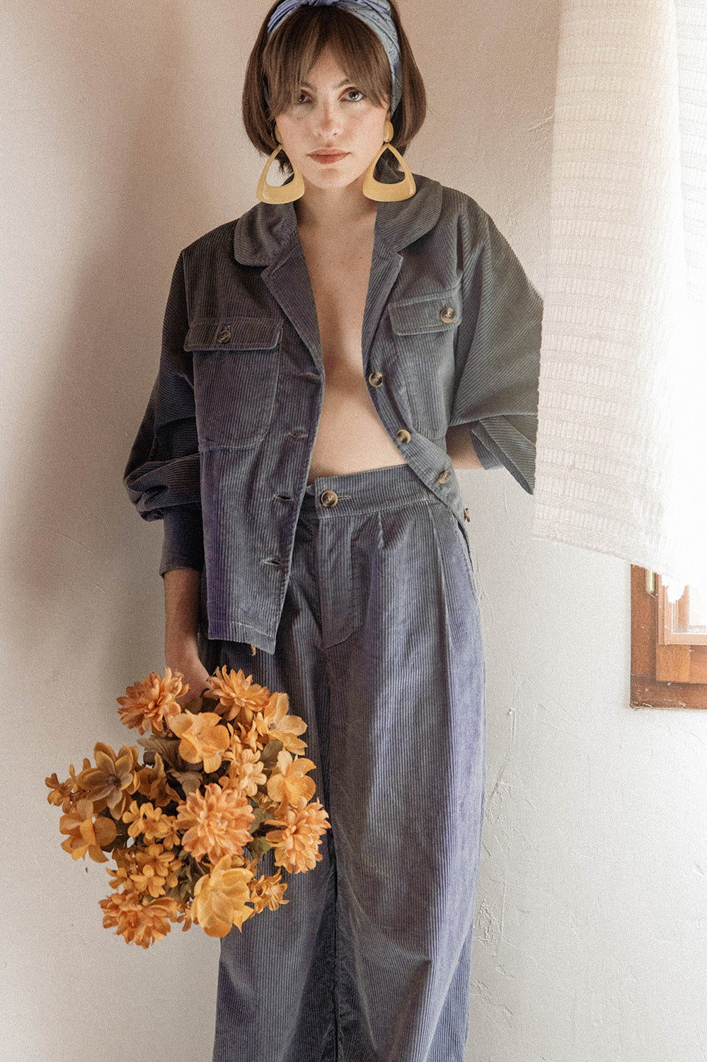 Pantalon taille haute