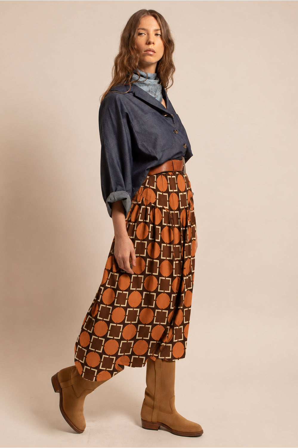 JUPE LENA - Motif Seventies