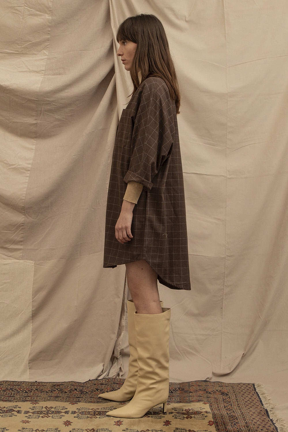 robe en flanelle vintage