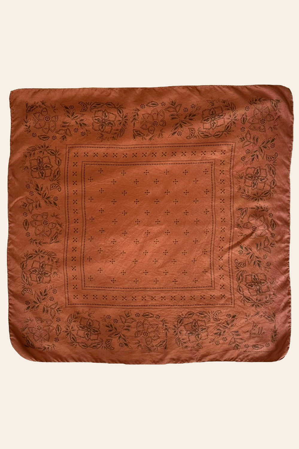 BANDANA SOIE - Argile