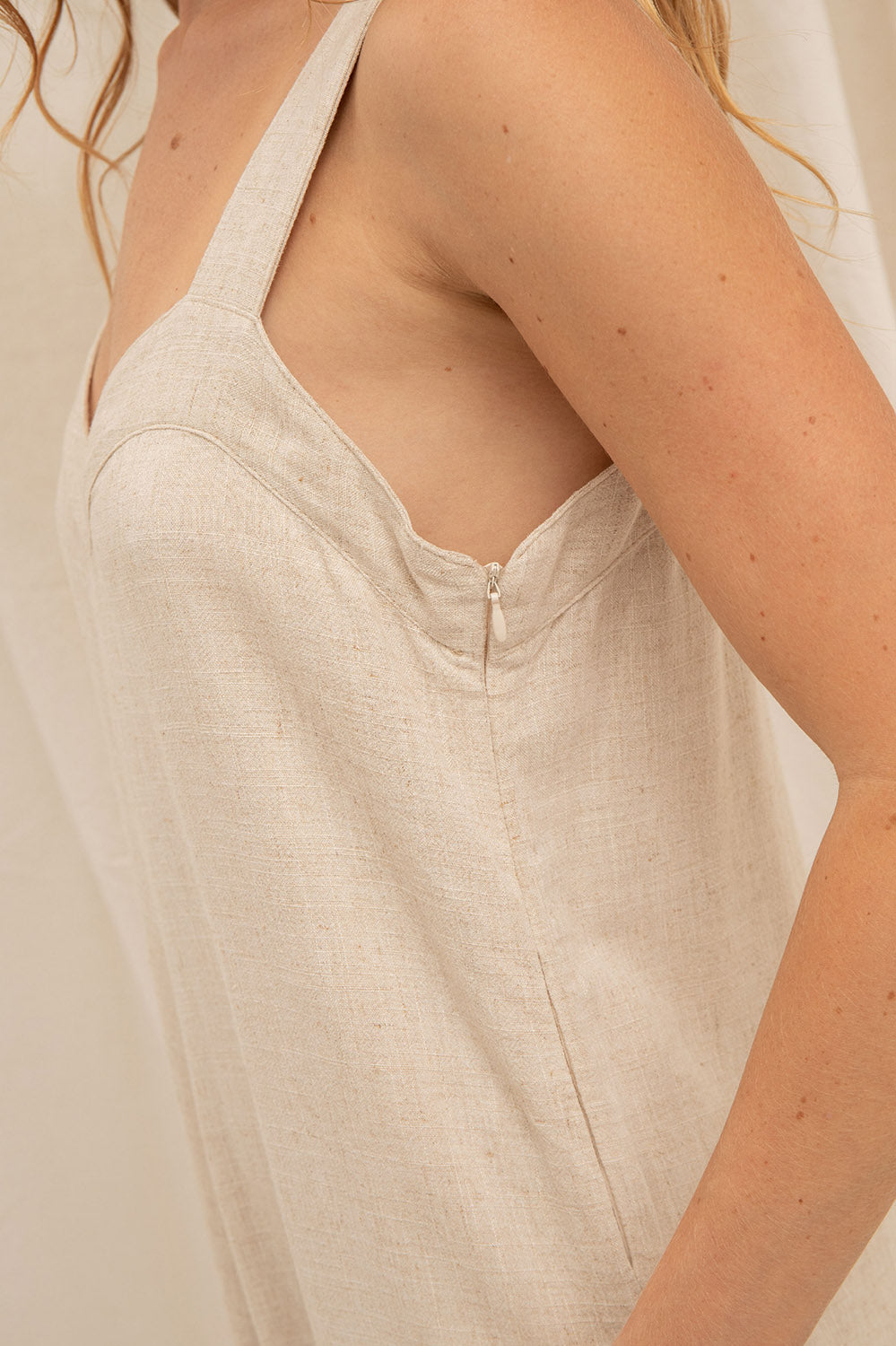 combinaison ample en lin et viscose naturel, fabriquée en France