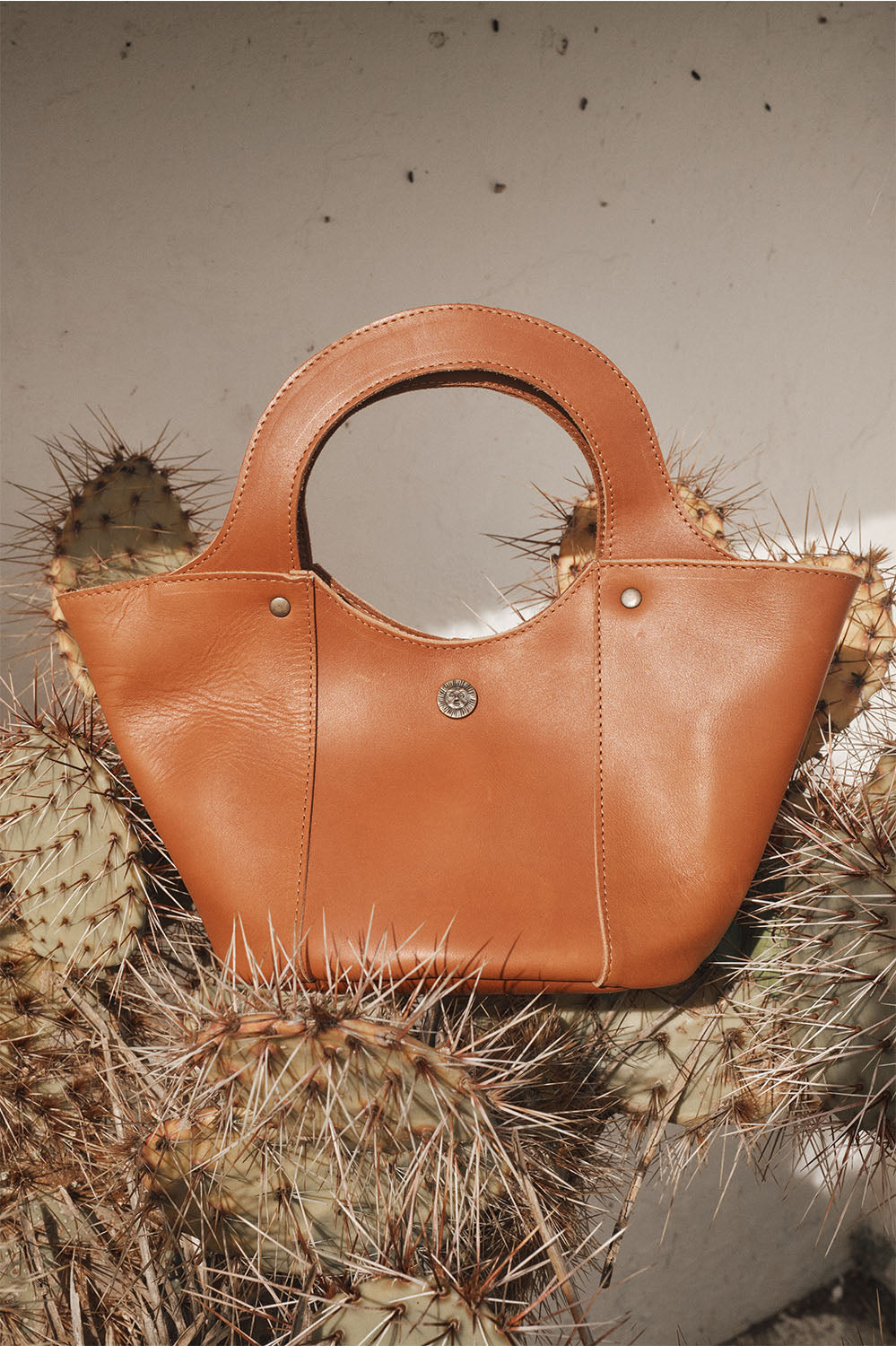 Panier en cuir signature - Mini