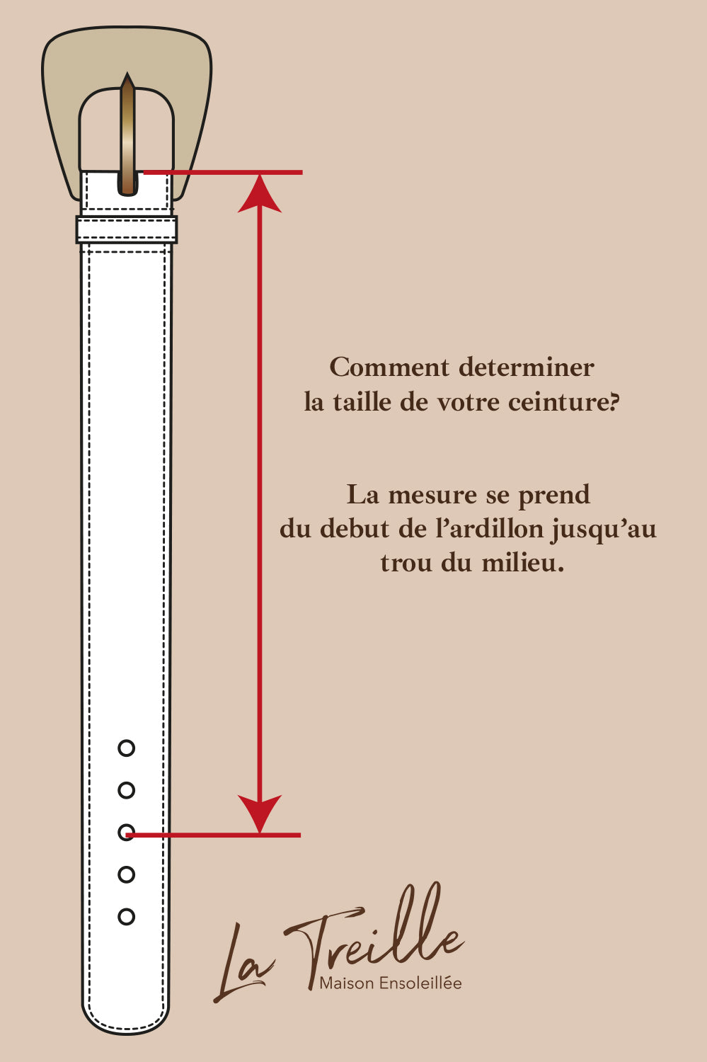 CEINTURE DOLLY- Rouge terre brulée