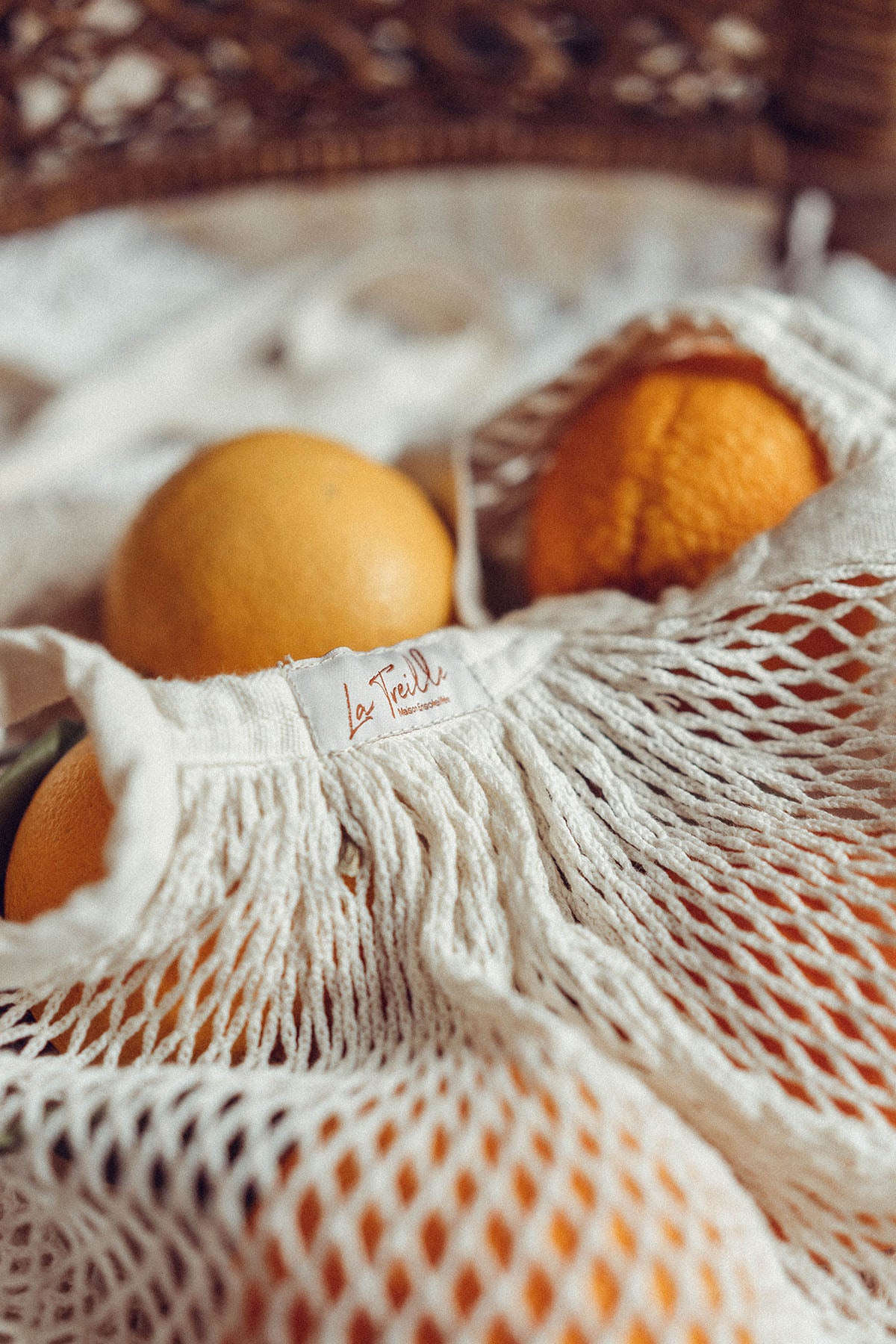 sac filet plage coton GOTS la treille