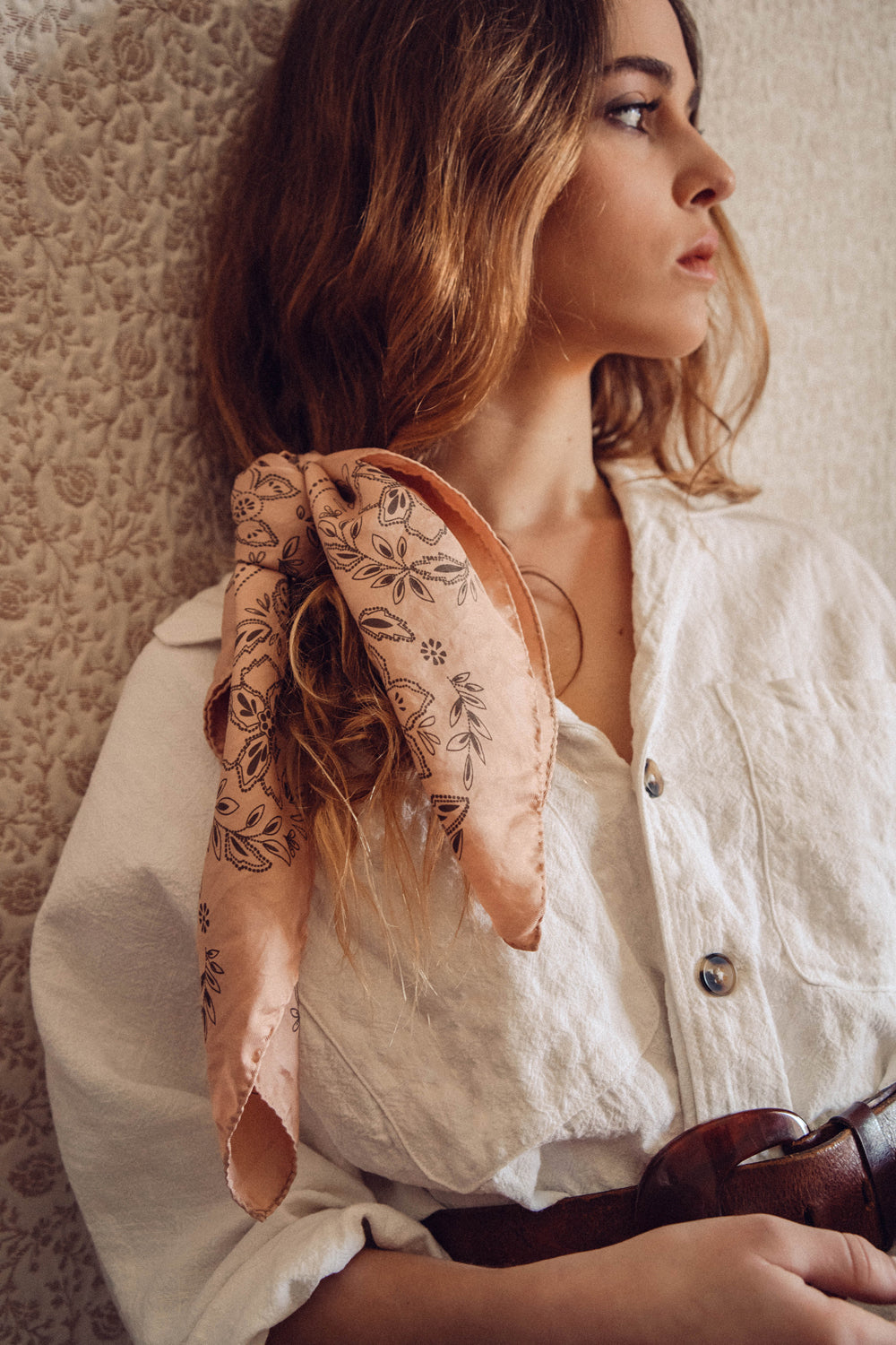 la treille bandana cheveux rose