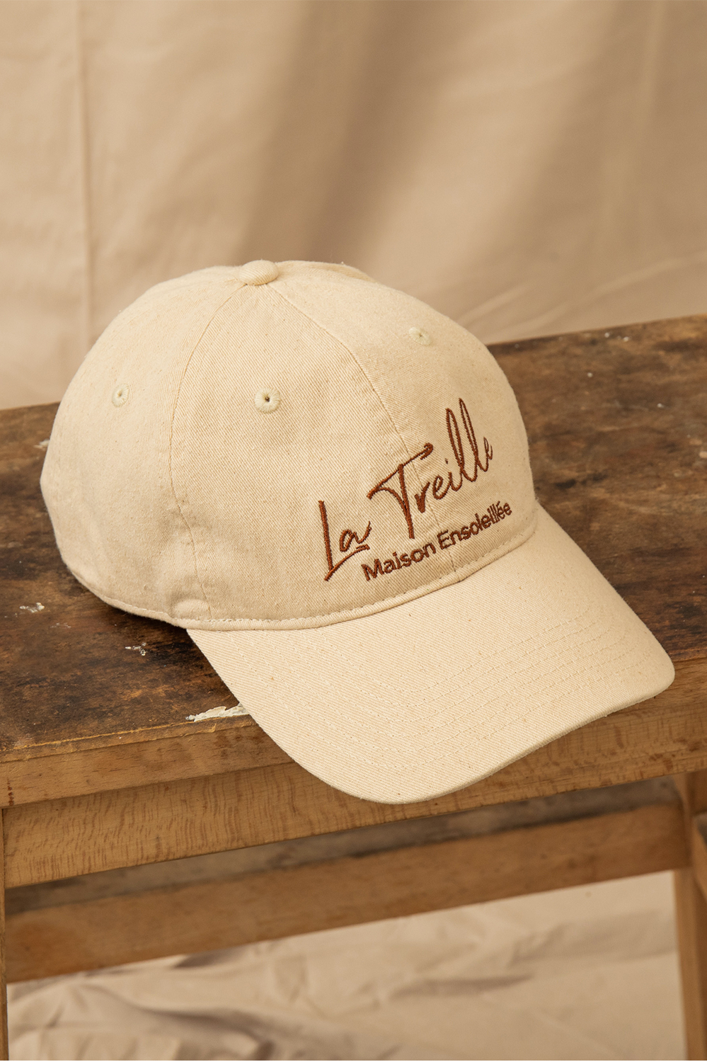 la treille casquette blanc cassé dad cap
