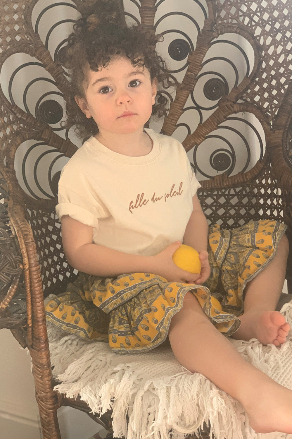 la treille teeshirt brodé fille du soleil enfant