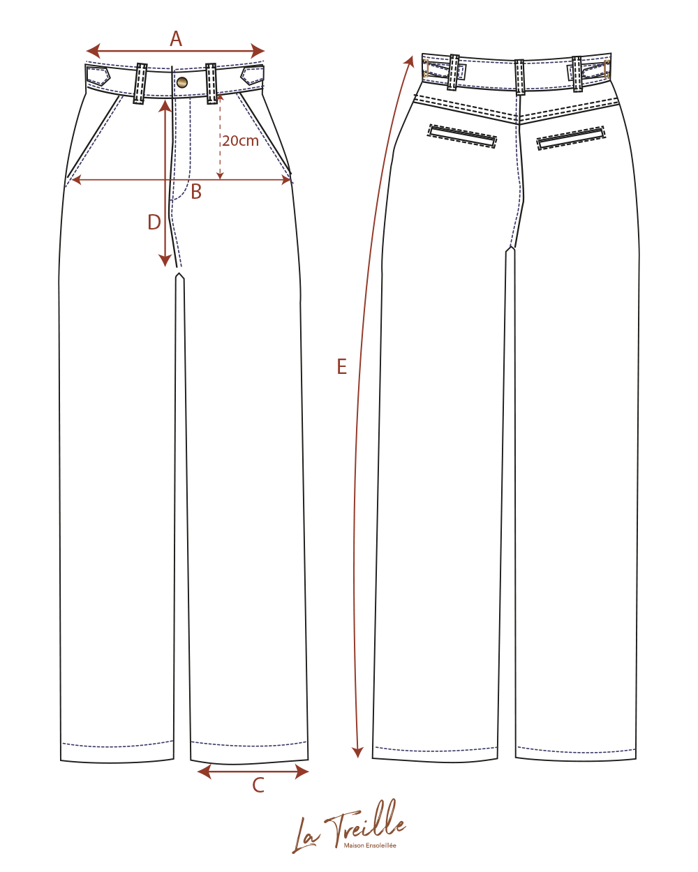Pantalon Marius - Bleu nuit