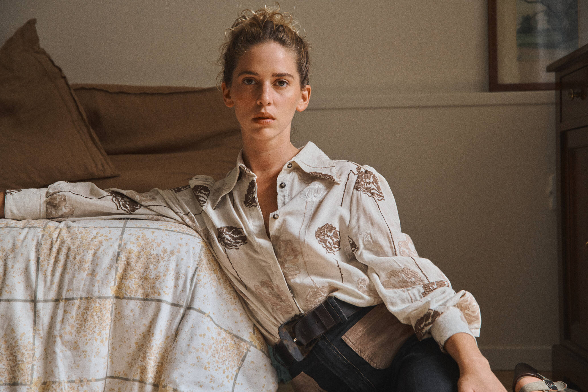 CHEMISE SANDY - Broderie fleurs