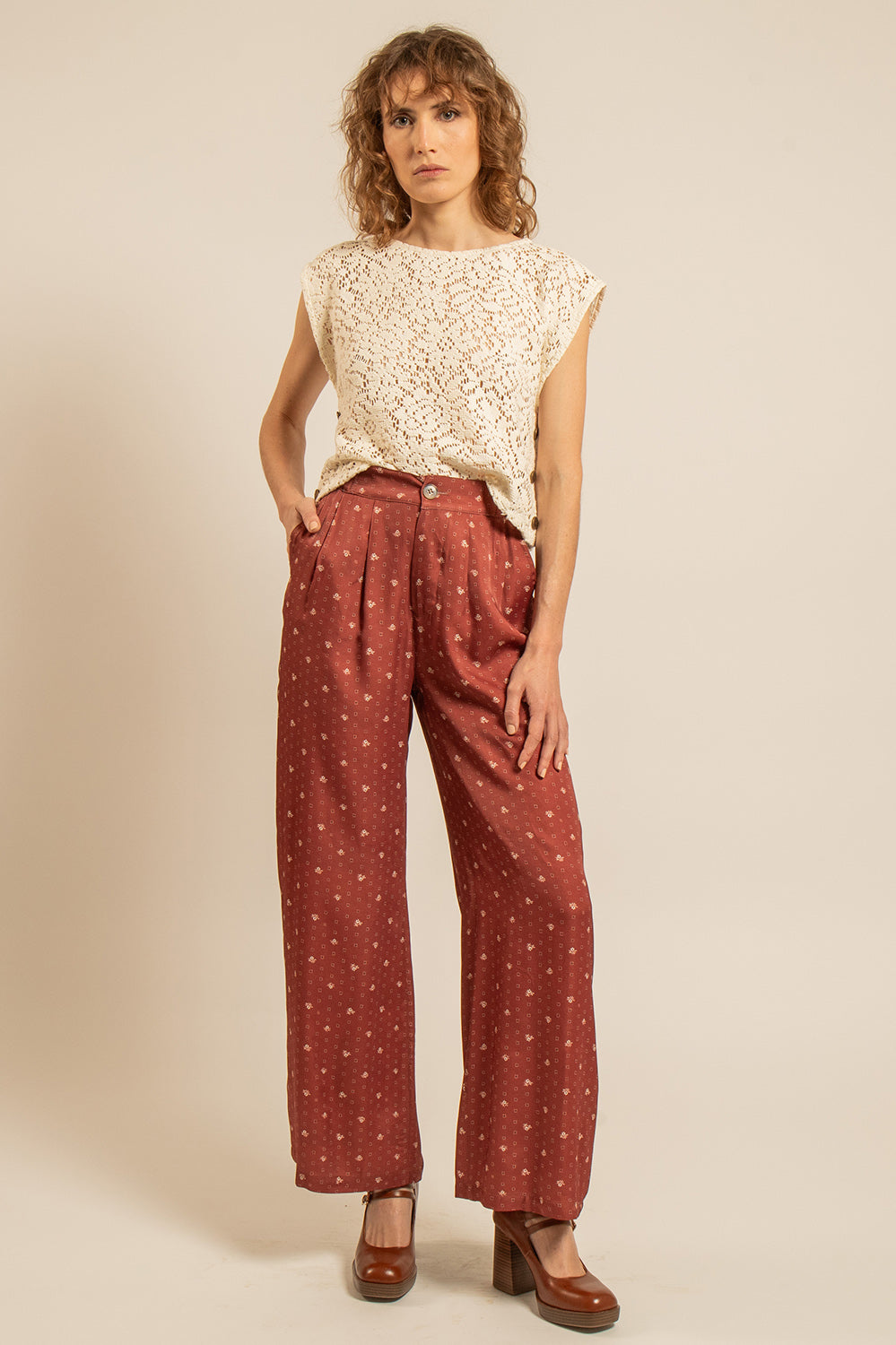 Pantalon Alba - Cerise