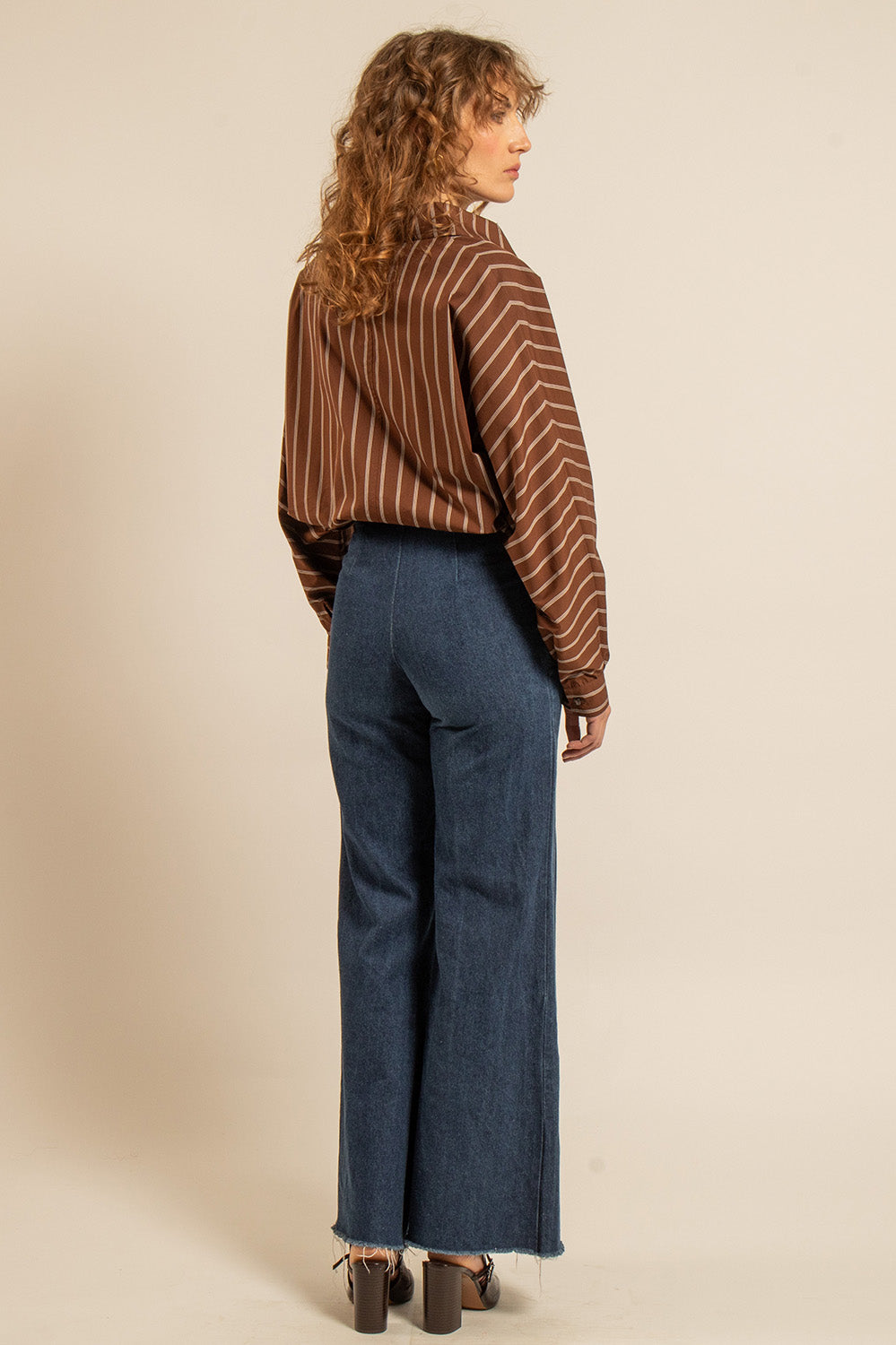 PANTALON MARIA - Bleu brut