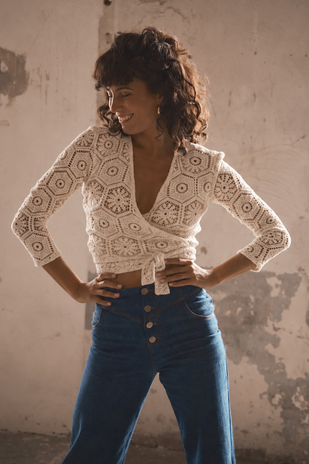 PANTALON MARIA - Denim Bleu brut