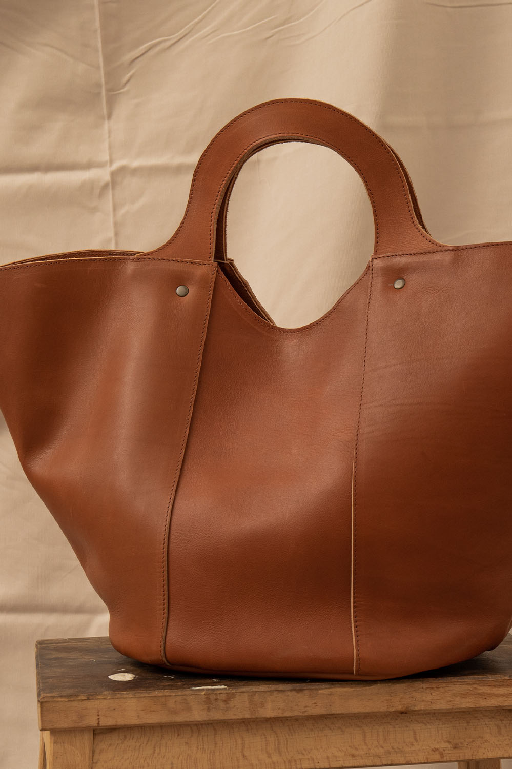 Sac cabas en cuir fabriqué en france