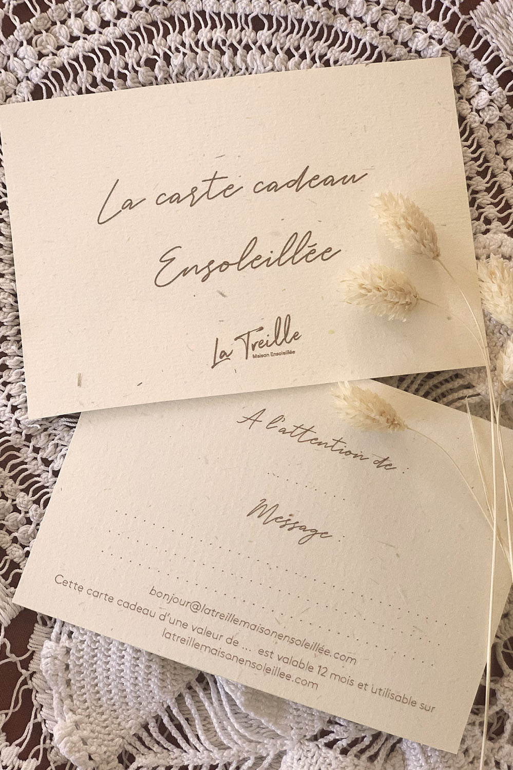 LA TREILLE MAISON ENSOLEILLEE CARTE CADEAU