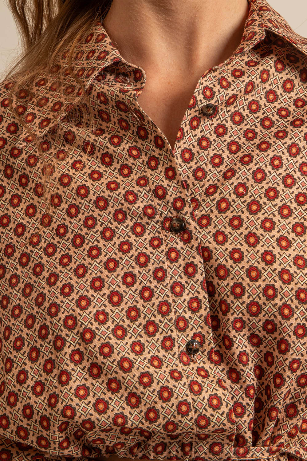 CHEMISIER CAMILA - MOTIF TOMETTE