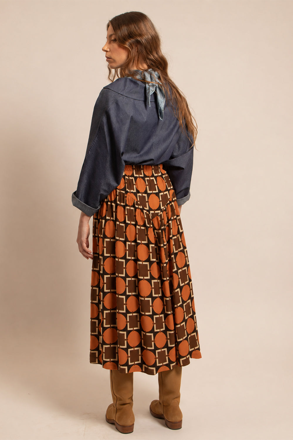 JUPE LENA - Motif Seventies