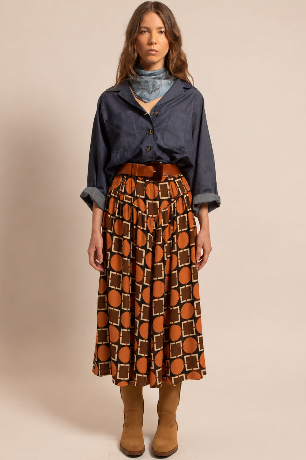 JUPE LENA - Motif Seventies