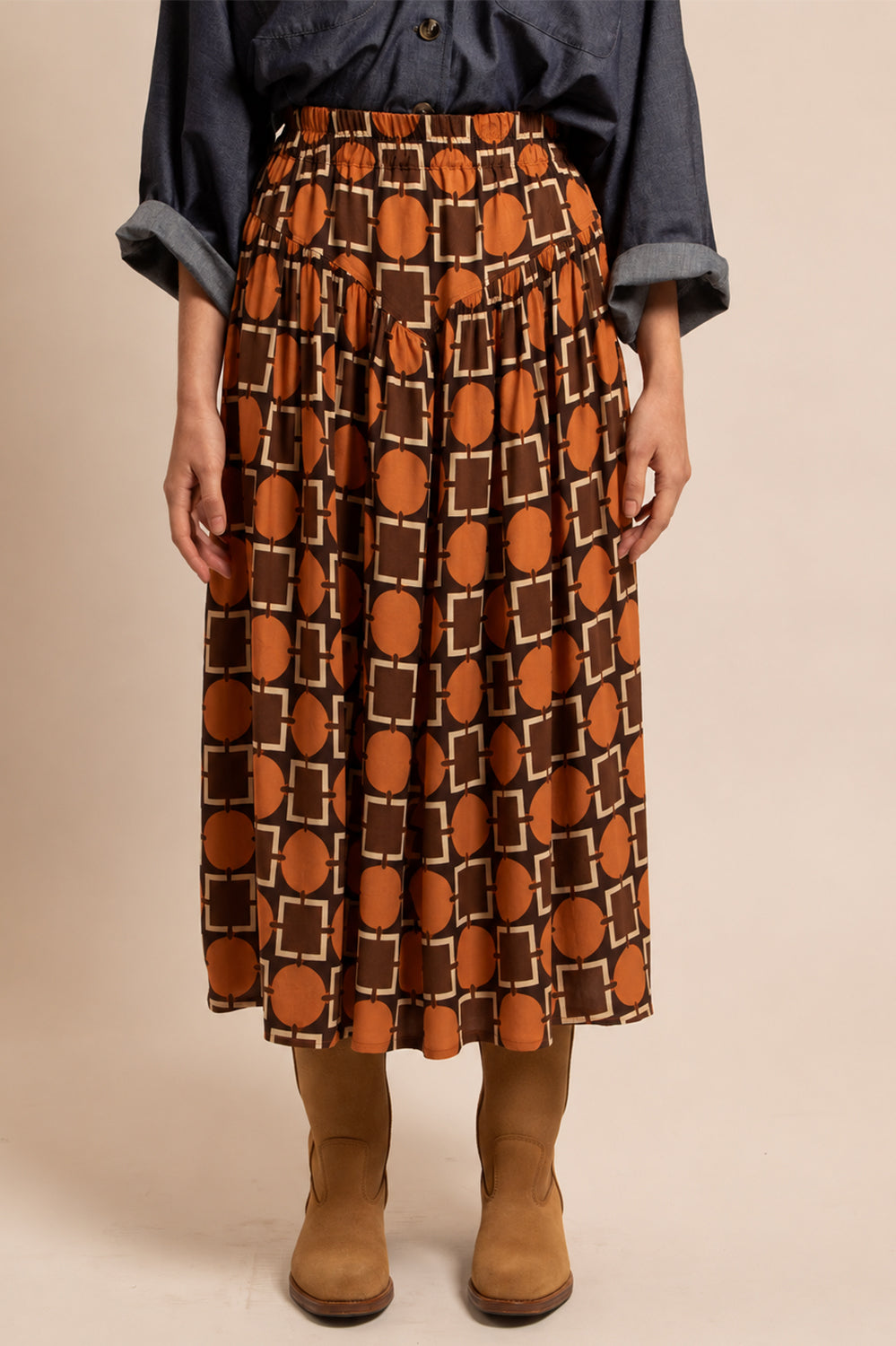 JUPE LENA - Motif Seventies