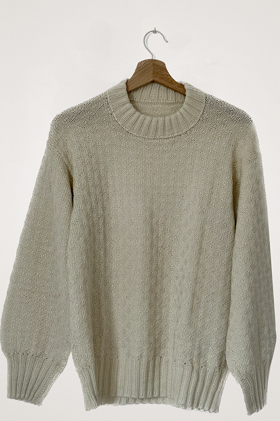 PULL VINTAGE FAIT MAIN NATUREL