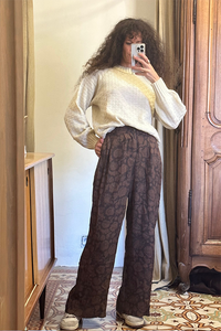 PULL VINTAGE FAIT MAIN NATUREL