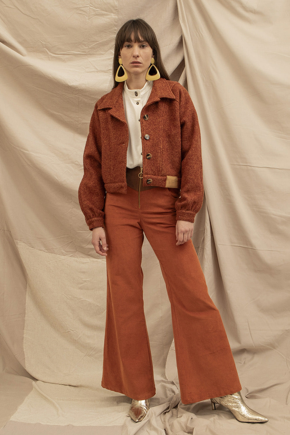 blouson court style seventies