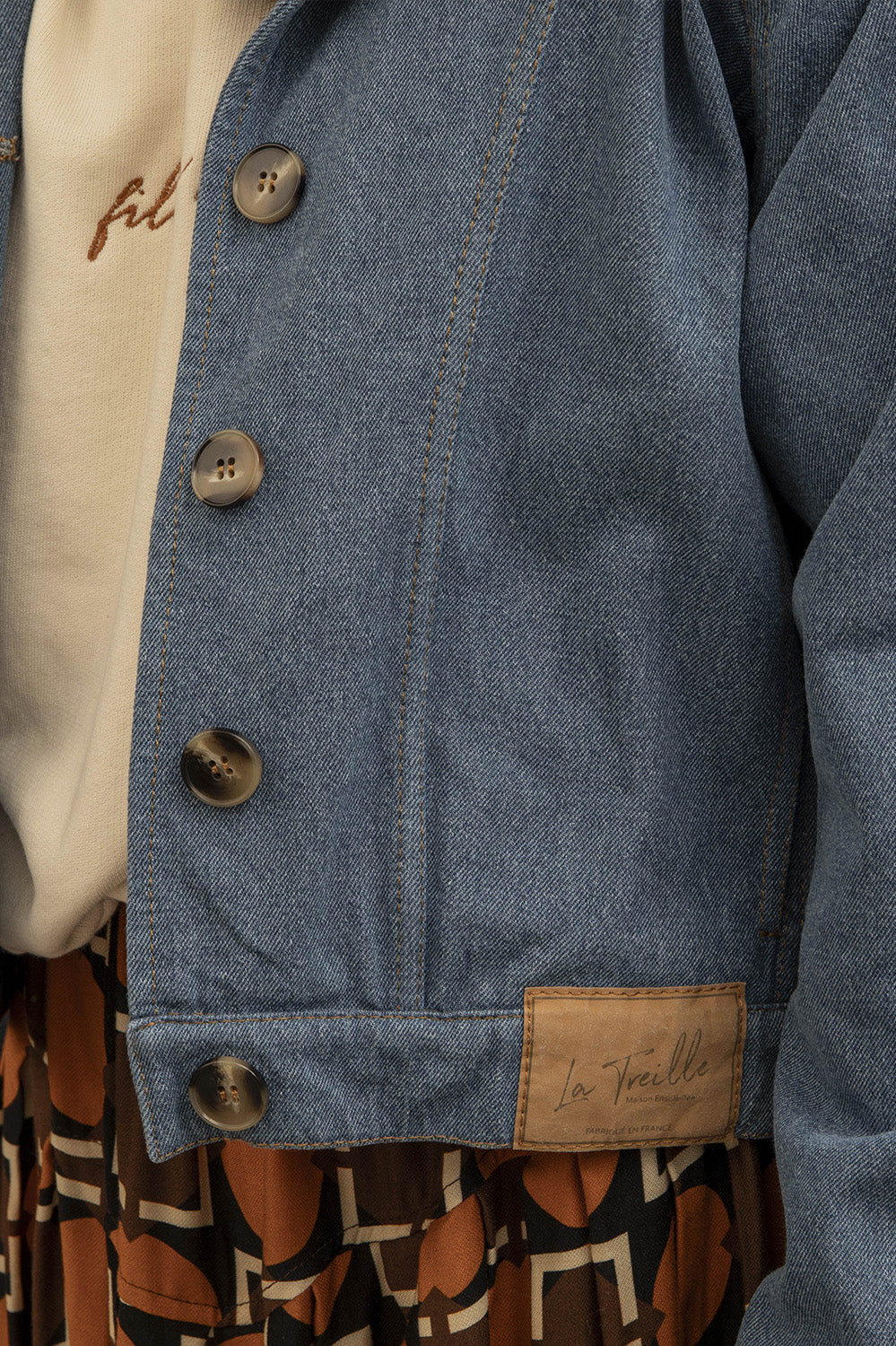 veste en jean naturel vintage 