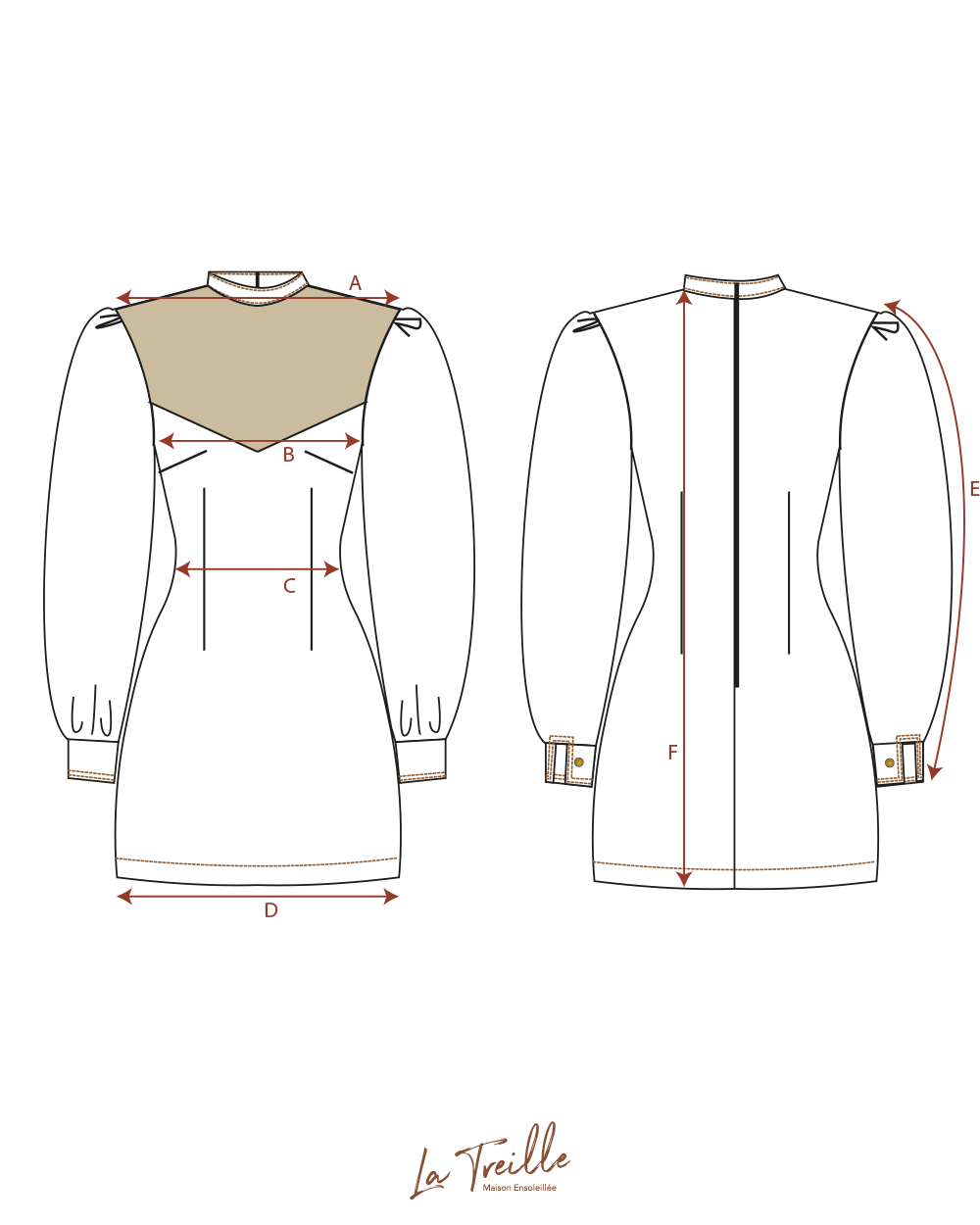 Robe Indiana - Cognac