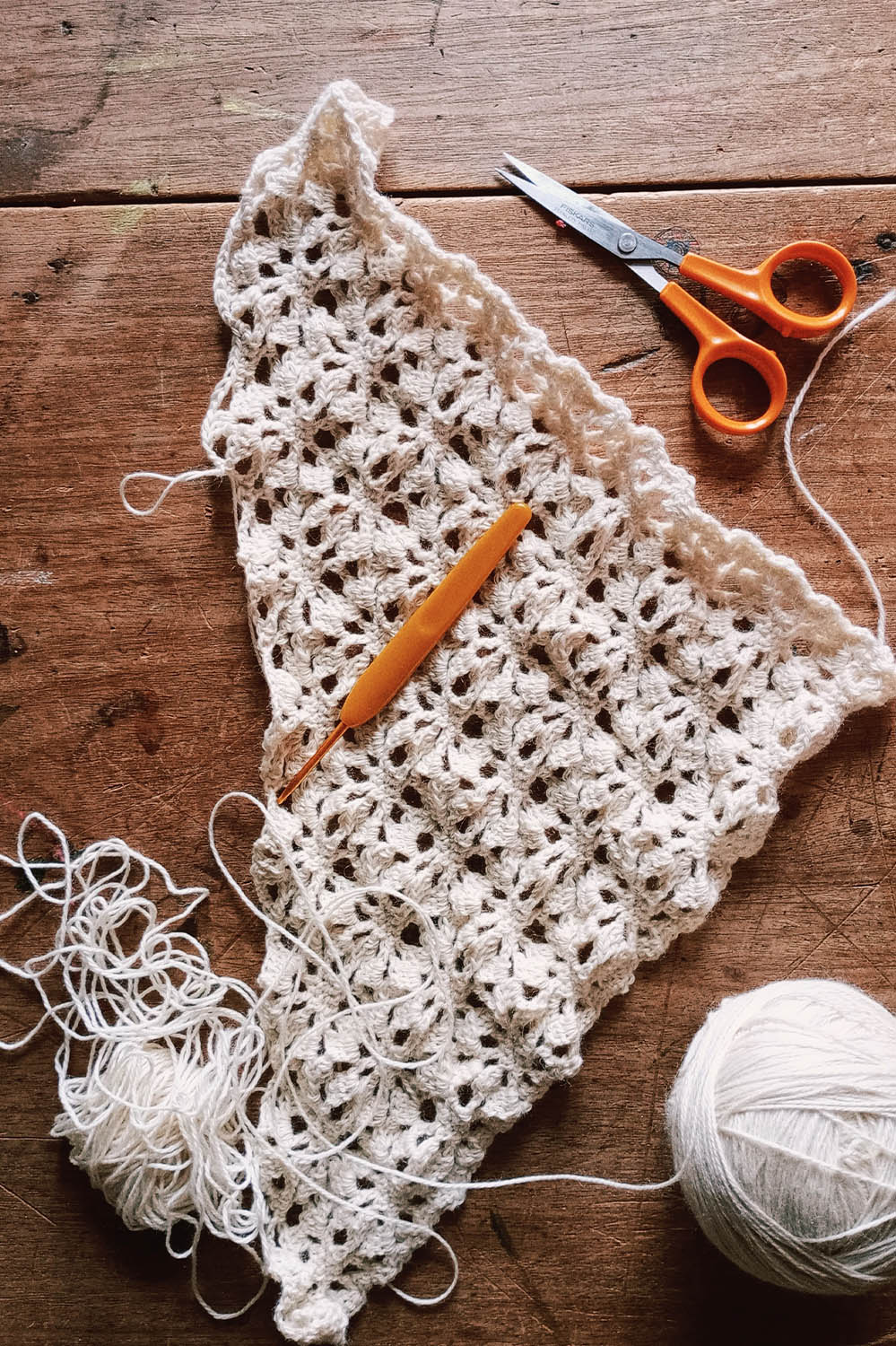 BANDANA À FRANGES - Naturel