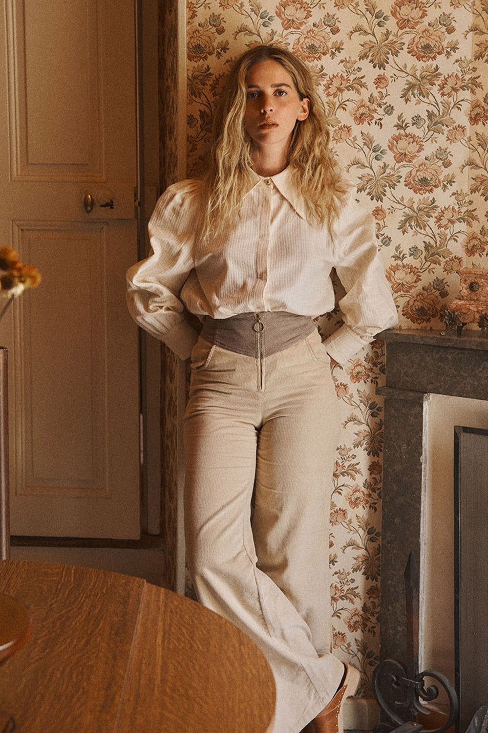 PANTALON LUIGI - Velours bicolore