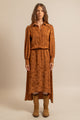ROBE PAULETTE - Jacquard Cognac