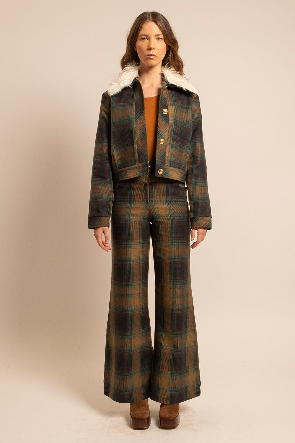 VESTE GIORGINA - Jacquard Carreaux