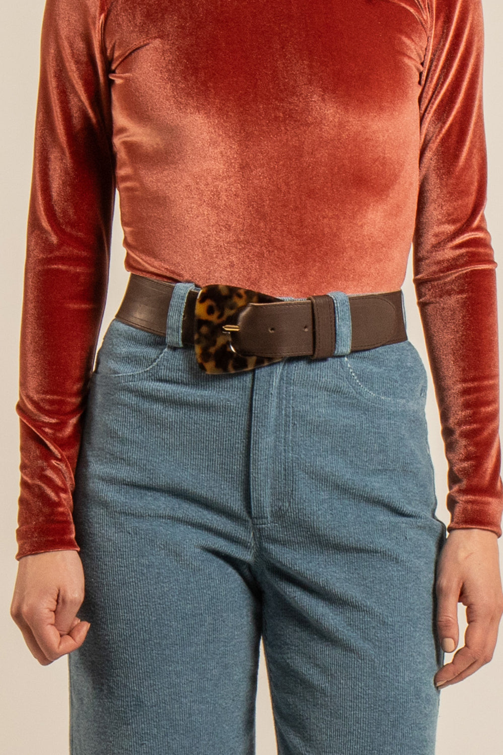 CEINTURE SEVENTIES - Moka