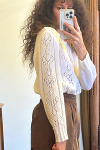 PULL VINTAGE AJOURÉ NATUREL