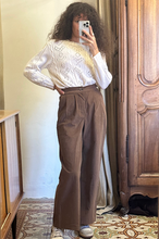 Load image into Gallery viewer, PULL VINTAGE AJOURÉ NATUREL
