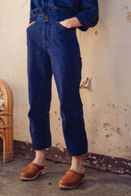 Charger l&#39;image dans la galerie, Pantalon Bleu de Chine coton 