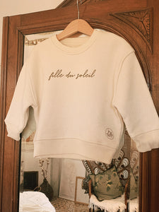 Sweat Fillette Fille du Soleil - latreillemaisonensoleillee